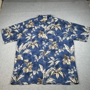 Vintage Campia Moda Tropical Palm Print Rayon Shirt 2XL 90s Resort‎ Vibe